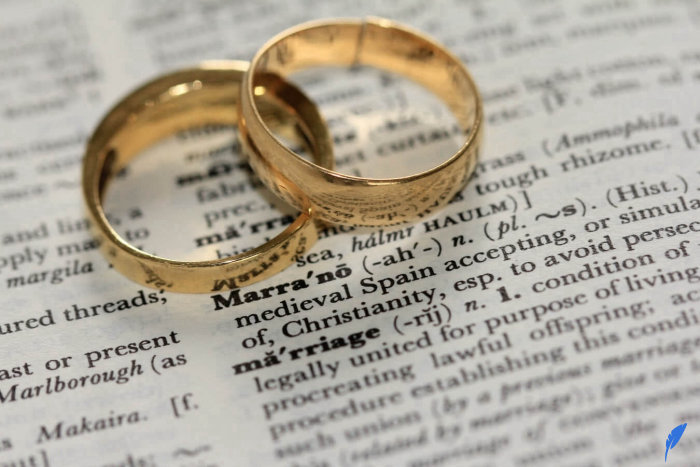 مهاجرت به آمریکا از طریق ازدواج چگونه است؟ >و تصویر دو حلقه ازدواج
