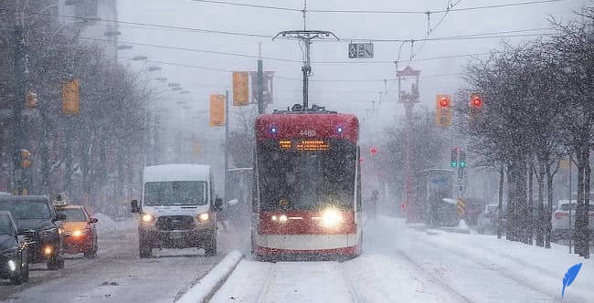 آب و هوای تورنتو در زمستان