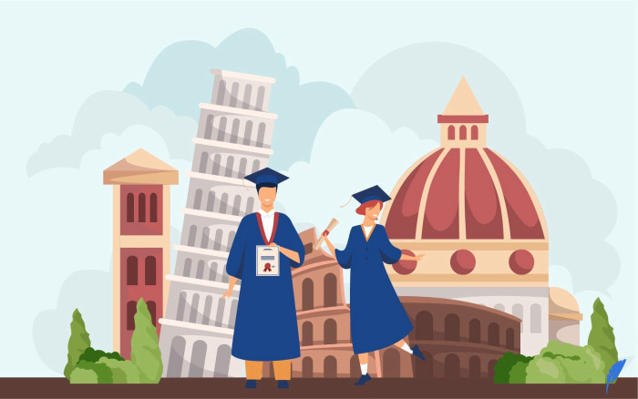 تحصیل در ایتالیا با کمترین هزینه با لتسگو یونی