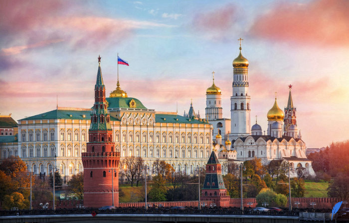 کاخ کرملین روسیه از جاهای دیدنی مسکو روسیه